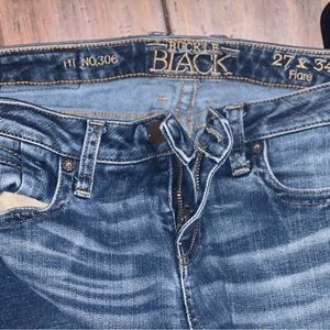 Buckle Black Flare Jeans